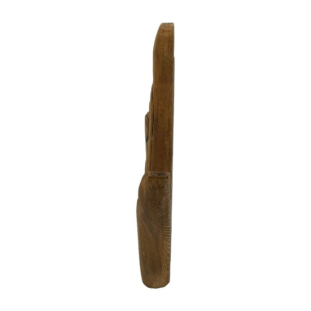 Carved Natural Wood ASL "I Love You" Sign Handmade (?) Hangable or Tabletop Art - Picture 3 of 12